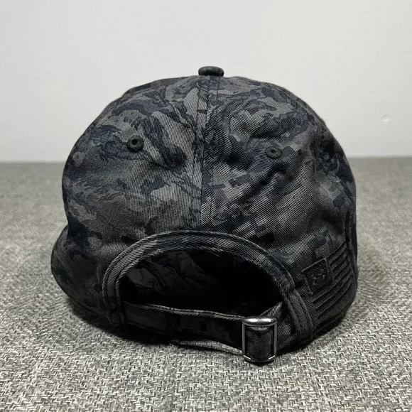Under Armour Men's Freedom Cap / Hat Adjustable Strapback Urban Camo Black/Grey - Picture 5 of 9